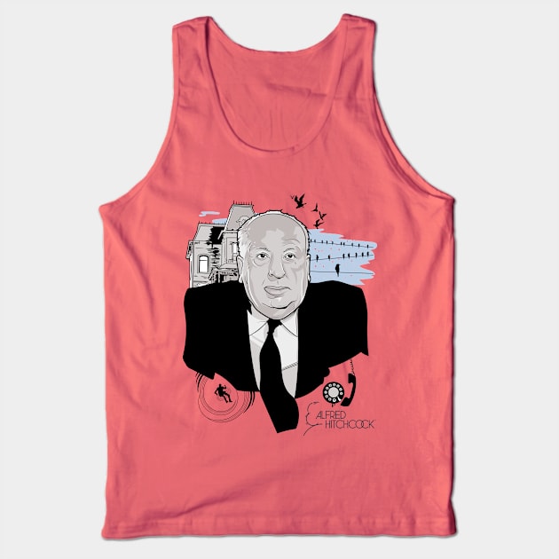 Alfred Hitchcock the King Tank Top by Frajtgorski